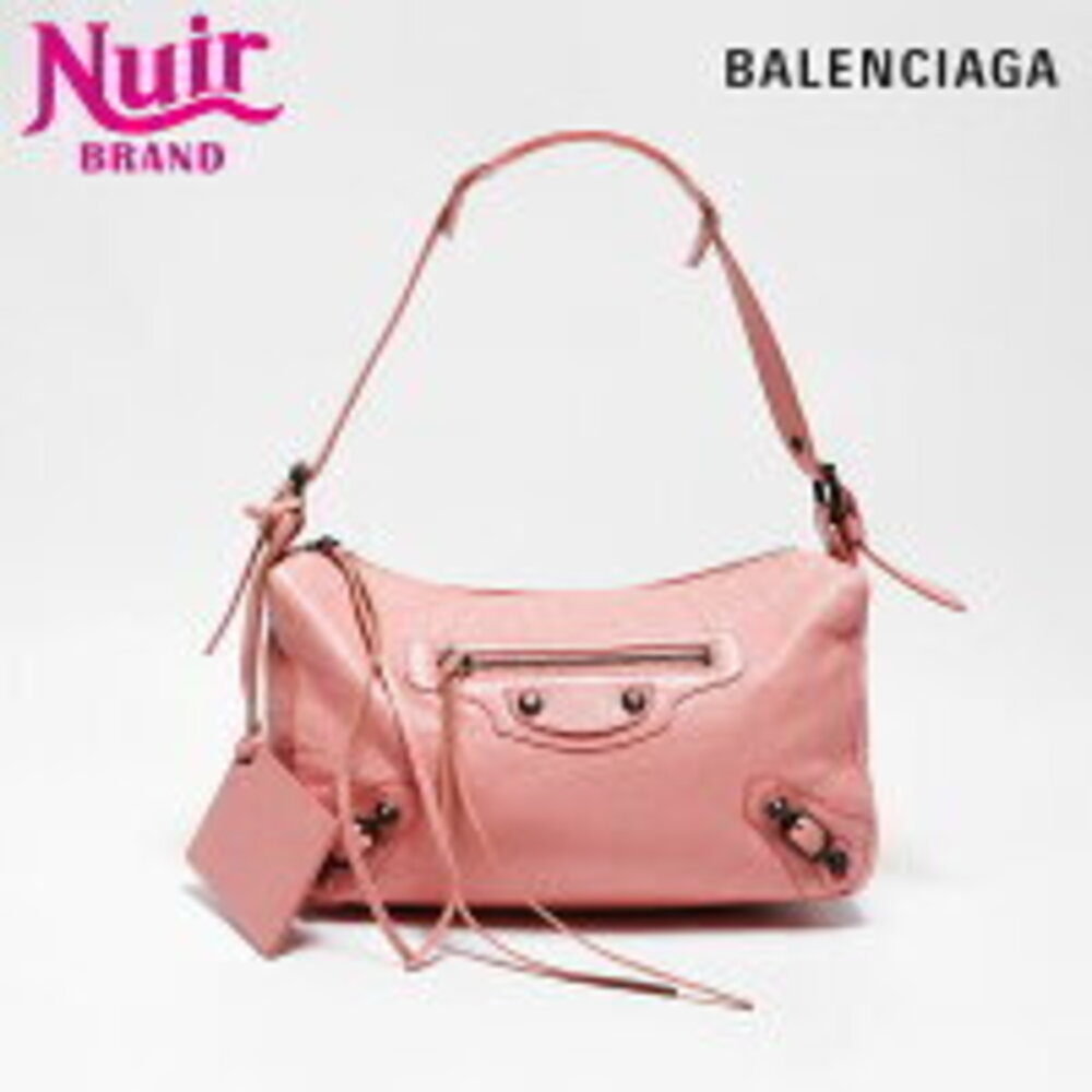 Balenciaga The Getaway Leather Shoulder Bag Pink